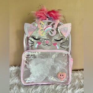 {Under One Sky} Cat Clear Backpack - NWT